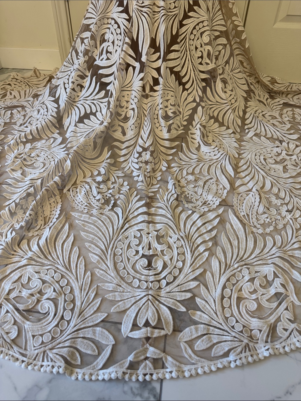Discontinued Avril Wedding Gown By Rue De Seinenever Worn — image 3 of 7